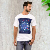 Patriotische Sternexplosion Red White und Blue USA T-Shirt