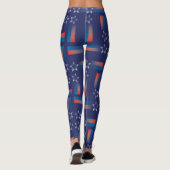 Patriotische Sternmuster Leggings (Rückseite)