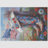 Patriotische Stiefel Seidenpapier (Vorderseite)