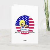 Patriotische Stimmung Karte (Rückseite)