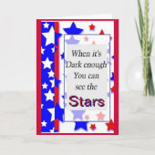 Patriotische Stimmung Karte (Vorderseite)