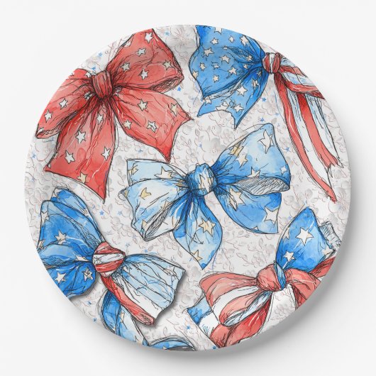 Patriotische Stimmung Pappteller (Vorderseite)