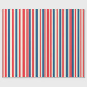 Patriotische Streifen Geschenkpapier (Flach)