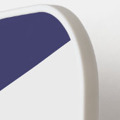 Patriotische Streifen | Modernes Monogramm Pickleball Schläger (Linke Seite)