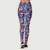 Patriotische Ströme Leggings - Spaß (Rückseite)
