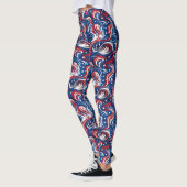 Patriotische Ströme Leggings - Spaß (Links)