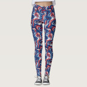 Patriotische Ströme Leggings - Spaß (Vorderseite)