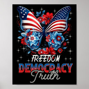 Patriotische subtile Anti-Trump-Kokette patriotisc Poster