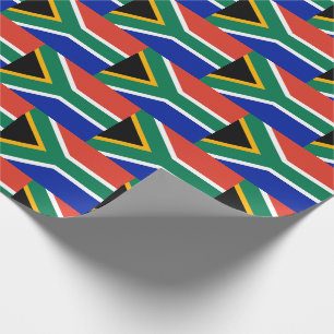 Patriotische SÜDAFRIKA-Flagge Geschenkpapier