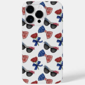 PATRIOTISCHE SUNGLASSEN ROSE BOW-KRAWATTE Case-Mate iPhone HÜLLE (Rückseite)