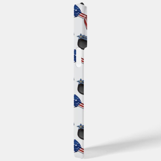 PATRIOTISCHE SUNGLASSEN ROSE BOW-KRAWATTE Case-Mate iPhone HÜLLE (Rückseite / Rechts)