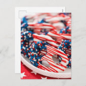 Patriotische Süßigkeiten Feiertagspostkarte (Vorne/Hinten)