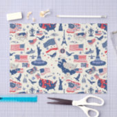 Patriotische Symbole - Freiheitsstatue, Flagge (2) Seidenpapier (Handwerk)