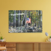 Patriotische Szene draußen Leinwanddruck (Insitu (Wohnzimmer))