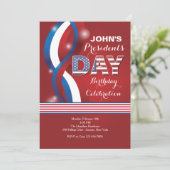 Patriotische TagesParty Einladung (Stehend Vorderseite)