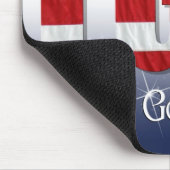 Patriotische Tags Mousepad (Ecke)