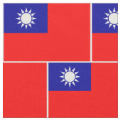 Patriotische Taiwan-Flagge Stoff (Nahaufnahme)