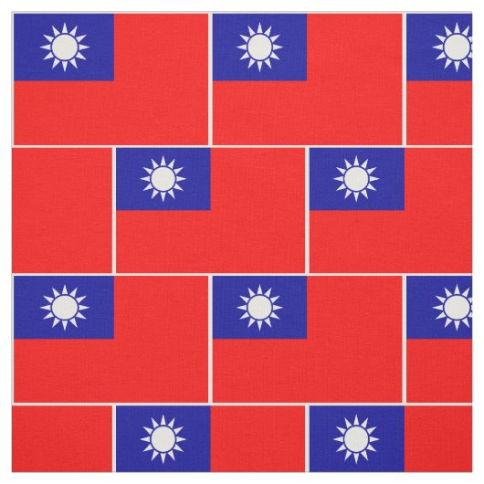 Patriotische Taiwan-Flagge Stoff (Muster)
