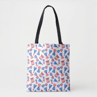 Patriotische Tasche USA Stars, Stripes und Bow Kra