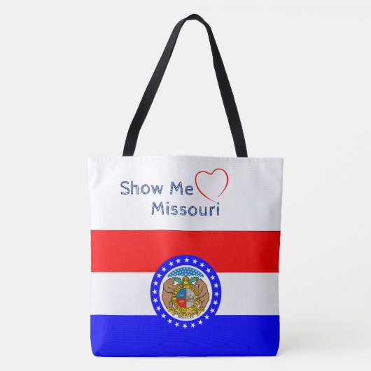Patriotische Tasche Zeige mir Liebe Missouri (Vorderseite)