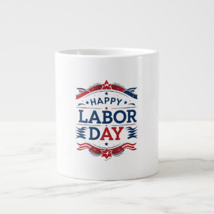 Patriotische Tasse am glücklichen Arbeitstag