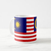 Patriotische Tasse der malaysischen Flagge (Vorderseite Links)