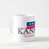 Patriotische Tasse Kansas (Vorderseite Links)