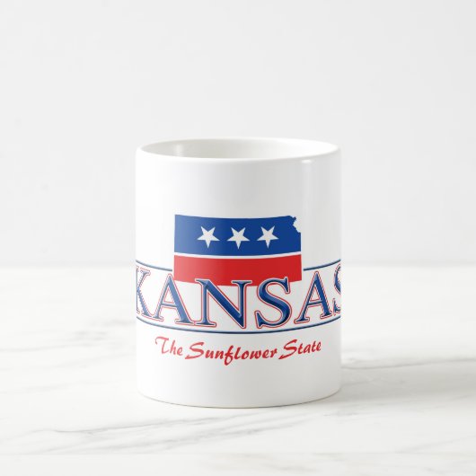 Patriotische Tasse Kansas (Mittel)