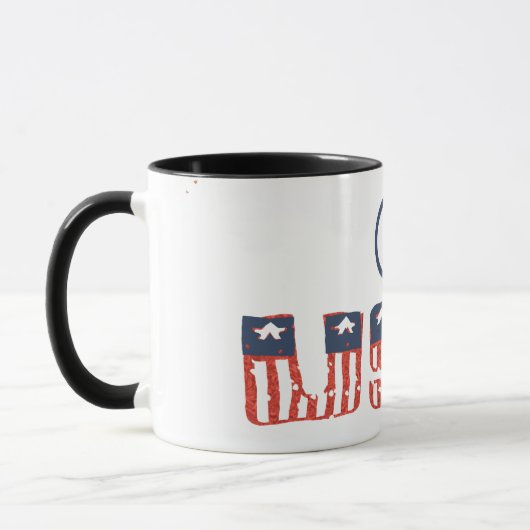 Patriotische Tasse mit Liberty Bell (Links)