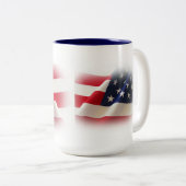 Patriotische Tasse Rot, Weiß und Blau-Amerika (VorderseiteRechts)