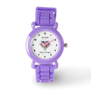 Patriotische Tätowierung 911 Armbanduhr