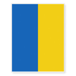 Patriotische temporäre Tattoos Ukraine Flagge
