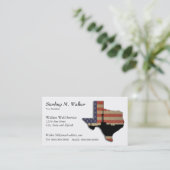 Patriotische Texas-Erdölbohrungs-Anlage Visitenkarte (Stehend Vorderseite)