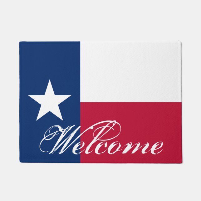Patriotische Texas-Flaggentürmatte für Fußmatte (Vorderseite)