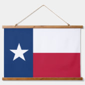 Patriotische Texas Tapestry, Texas Flag Wandteppich Mit Holzrahmen (Vorne)