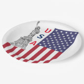 Patriotische Themed Party Paper Teller (Schrägansicht)