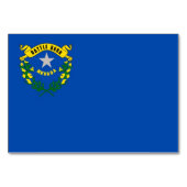 Patriotische Tischkarte mit Flagge von Nevada Tischnummer (Vorderseite)