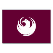 Patriotische Tischkarte mit Flagge von Phoenix Sta Tischnummer (Rückseite)