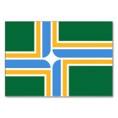 Patriotische Tischkarte mit Flagge von Portland Tischnummer (Rückseite)