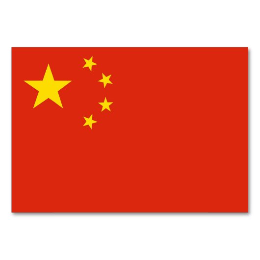 Patriotische Tischkarte mit Flaggenkennzeichnung d Tischnummer (Rückseite)