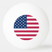 Patriotische Tischtennisball mit Flagge der USA (Vorderseite)