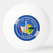 Patriotische Tischtennisball mit Flagge von Las Ve (Rückseite)