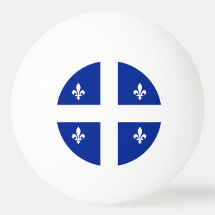 Patriotische Tischtennisball mit Flagge von Quebec