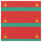 Patriotische Transnistrienflagge Stoff (Nahaufnahme)