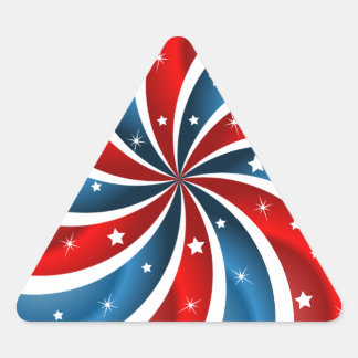 Patriotische Triangle-Aufkleber Dreieckiger Aufkleber