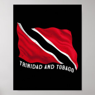 Patriotische Trinidad- und Togo-Flagge in Not Trin Poster