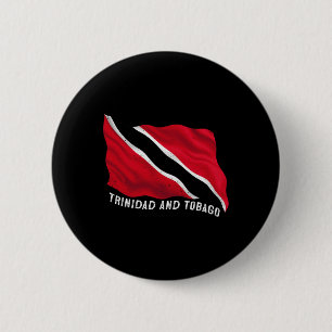 Patriotische Trinidad-und-Togo-Flagge in Not Trini Button