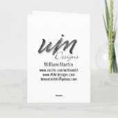 Patriotische Truppenunterstützungskarte für Tochte Dankeskarte (Rückseite)