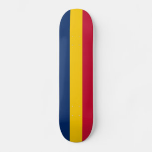 Patriotische Tschad-Flagge Skateboard