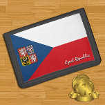 Patriotische Tschechien-Wallets, tschechische Flag Tri-fold Geldbeutel<br><div class="desc">Patriotische tschechische Brieftaschen mit tschechischer Fahne - Liebe in meinem Land,  Reisegeschenke,  Opa Geburtstag,  Nationalpatrioten / Sportfans</div>